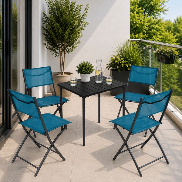 Produktbild: 5 tlg. Bistroset Balkonset Gartenset Sumila 80x55
