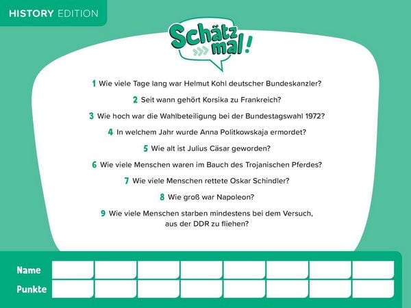 Produktbild: Sch&auml;tz mal! History Edition