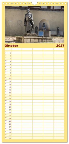 Produktbild: Familienplaner 2027 - Pfullendorf - die Perle im Linzgau mit 5 Spalten (Wandkalender, 21 x 45 cm) CALVENDO