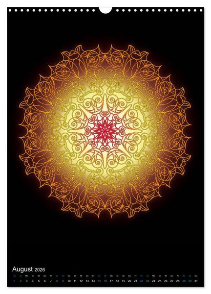 Produktbild: Mandala-Kalender 2026 (Wandkalender 2026 DIN A3 hoch), CALVENDO Monatskalender