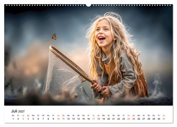 Produktbild: Kinder. Landkinder - Lebendig. Frei. Gl&uuml;cklich. (Wandkalender 2027 DIN A2 quer), CALVENDO Monatskalender