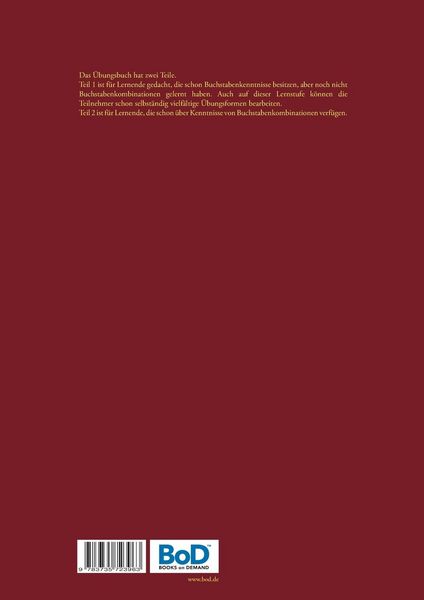 Produktbild: &Uuml;bungsbuch f&uuml;r erwachsene Leseanf&auml;nger
