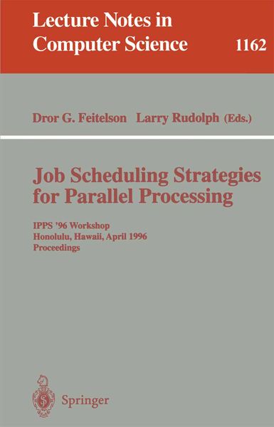Produktbild: Job Scheduling Strategies for Parallel Processing