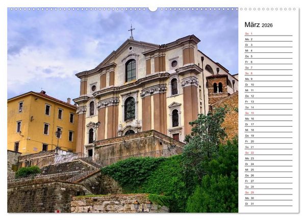 Produktbild: Triest - Habsburger Erbe und italienisches Flair (Wandkalender 2026 DIN A2 quer), CALVENDO Monatskalender
