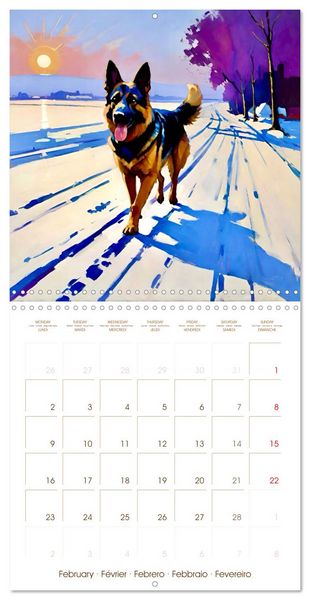 Produktbild: German Shepherd. The majestic character of a noble breed (Wall Calendar 2026 12 &times; 12 Inch) CALVENDO 12 Month Wall Calendar