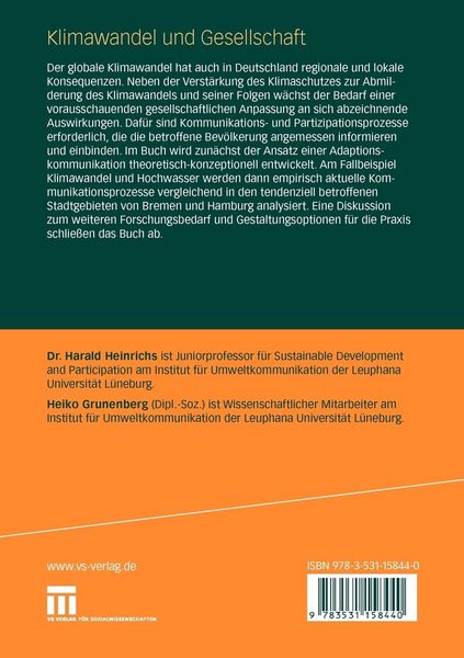 Produktbild: Klimawandel und Gesellschaft