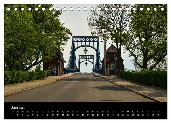 Produktbild: Kaiser-Wilhelm-Br&uuml;cke Wilhelmshaven (Tischkalender 2026 DIN A5 quer), CALVENDO Monatskalender