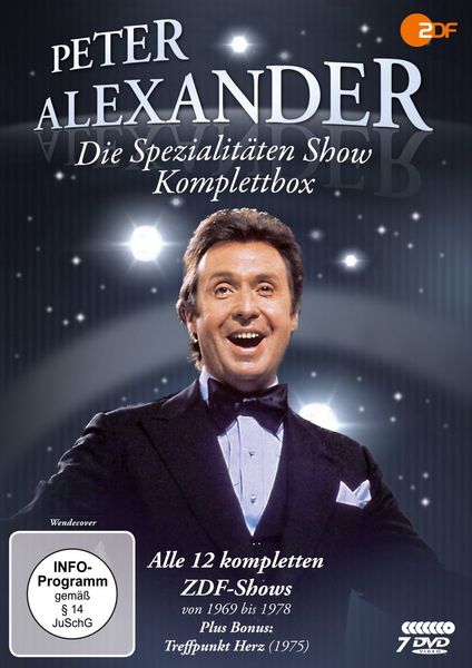 Produktbild: Die Peter Alexander Spezialit&auml;ten Show - Komplettbox (Alle 12 ZDF-Shows plus Treffpunkt Herz) (Neuauflage) [7 DVDs]