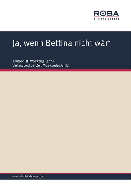 Produktbild: Ja, wenn Bettina nicht w&auml;r'