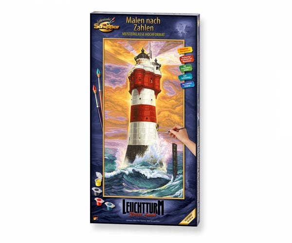 Produktbild: Schipper Malen nach Zahlen: Leuchtturm Roter Sand, 40x80 cm