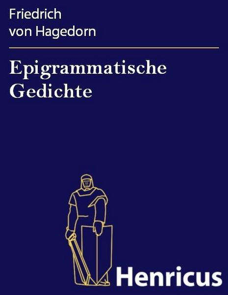 Produktbild: Epigrammatische Gedichte