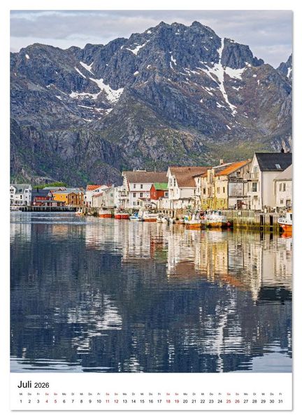 Produktbild: Lofoten - Atemberaubende Landschaften (hochwertiger Premium Wandkalender 2026 DIN A2 hoch), Kunstdruck in Hochglanz