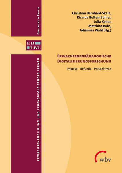 Produktbild: Erwachsenenp&auml;dagogische Digitalisierungsforschung