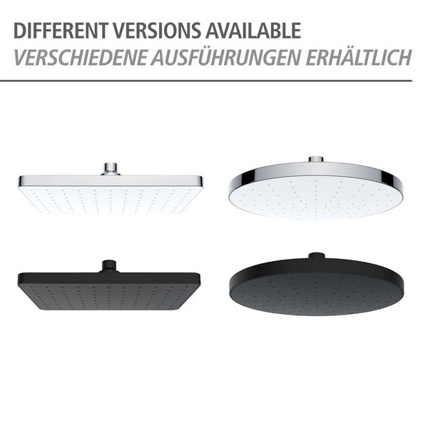 Produktbild: Regenduschkopf Automatic Cleaning 25 x 17 cm, mit automatischem Reinigungssystem