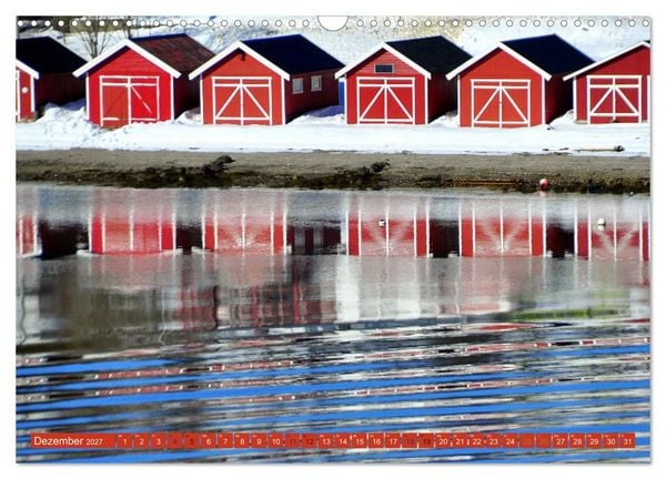 Produktbild: Hurtigruten - Unterwegs mit dem Postschiff (Wandkalender 2027 DIN A3 quer), CALVENDO Monatskalender