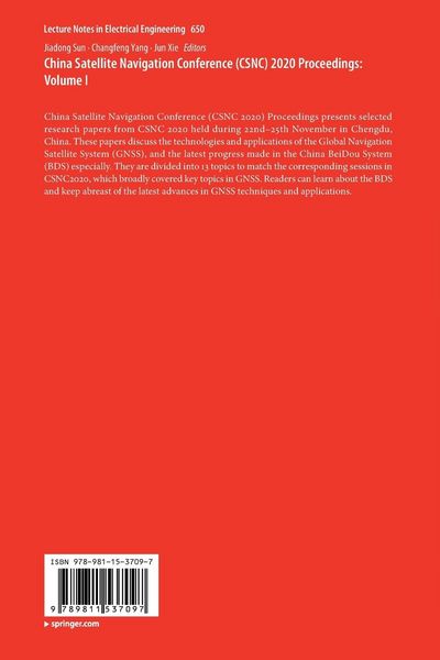 Produktbild: China Satellite Navigation Conference (CSNC) 2020 Proceedings: Volume I
