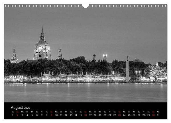 Produktbild: Hannover Monochrome Impressionen (Wandkalender 2026 DIN A3 quer), CALVENDO Monatskalender