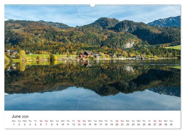 Produktbild: Hallstatt The pearl of Austria (High Quality Premium Wall Calendar 2026 DIN A2 landscape),CALVENDO 12 Month Wall Calendar