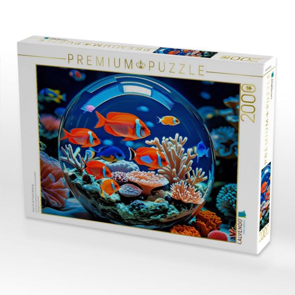 Produktbild: CALVENDO Puzzle Fisch-TV: 24/7, keine Werbung. | 2000 Teile Lege-Gr&ouml;&szlig;e 90x67cm Foto-Puzzle f&uuml;r gl&uuml;ckliche Stunden