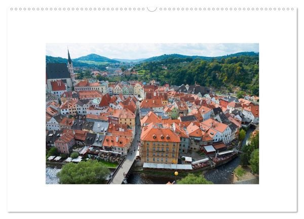 Ceský Krumlov - Böhmisch Krumau (Wandkalender 2025 DIN A2 quer), CALVENDO Monatskalender