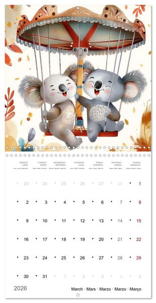 Produktbild: Through the year with love (Wall Calendar 2026 12 &times; 12 Inch) CALVENDO 12 Month Wall Calendar