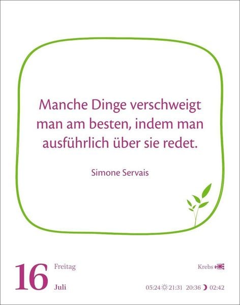 Produktbild: Heute ist dein Tag! Tagesabrei&szlig;kalender 2027 - 313 positive Zitate f&uuml;r 2027