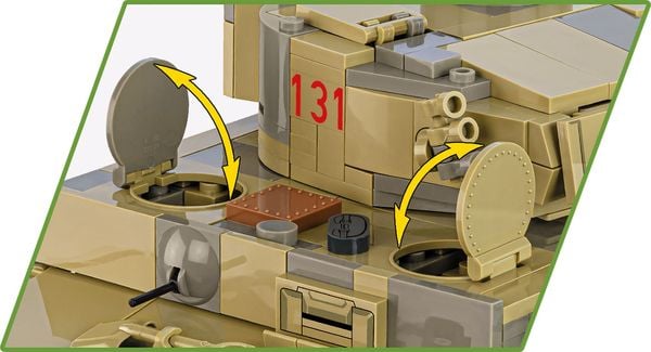 Produktbild: COBI Historical Collection 2588 - Panzer VI Tiger no131, WWII, Bausatz 1:28, 1275 Klemmbausteine