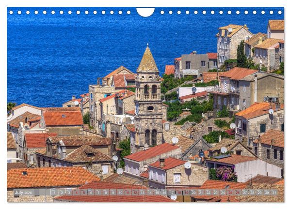 Produktbild: Vis Island Croatia - English Heritage in the Adriatic (Wall Calendar 2026 DIN A4 landscape), CALVENDO 12 Month Wall Calendar