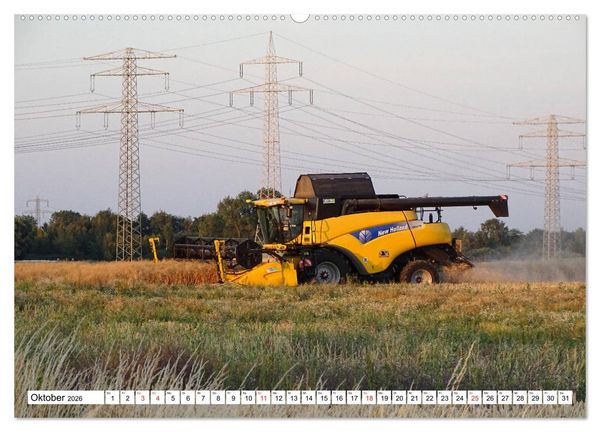 Produktbild: Landmaschinen zum Anfassen nah (hochwertiger Premium Wandkalender 2026 DIN A2 quer), Kunstdruck in Hochglanz