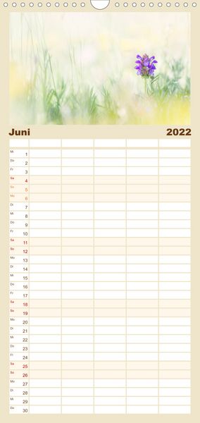 Produktbild: Familienplaner Naturfotografie (Wandkalender 2022 , 21 cm x 45 cm, hoch)
