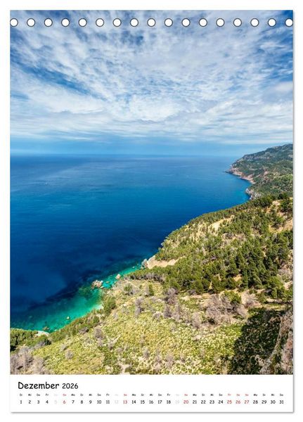 Produktbild: Mallorca - wild und romantisch (Tischkalender 2026 DIN A5 hoch), CALVENDO Monatskalender