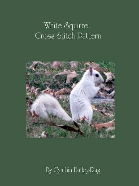 Produktbild: White Squirrel Cross Stitch Pattern