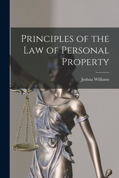 Produktbild: Principles of the Law of Personal Property
