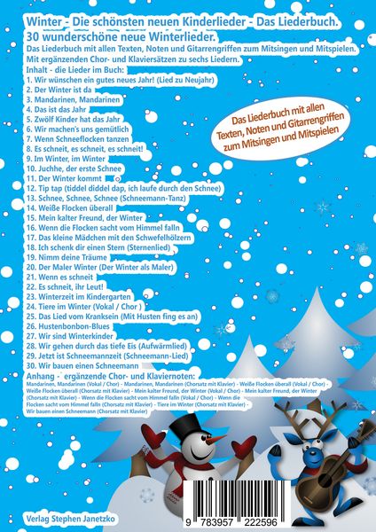 Produktbild: Winter - Die sch&ouml;nsten neuen Kinderlieder - Das Liederbuch