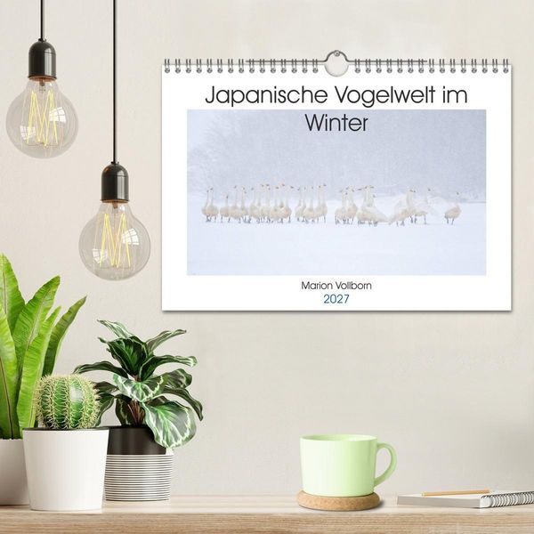 Produktbild: Japanische Vogelwelt im Winter (Wandkalender 2027 DIN A4 quer), CALVENDO Monatskalender