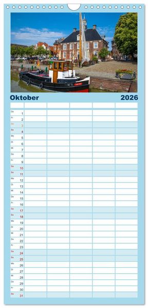 Produktbild: Familienplaner 2026 - Mein Land, Ostfriesland mit 5 Spalten (Wandkalender, 21 x 45 cm) CALVENDO