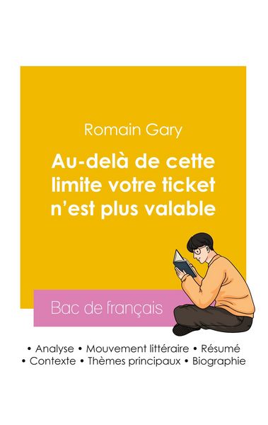 Produktbild: R&eacute;ussir son Bac de fran&ccedil;ais 2026 : Analyse du roman Au-del&agrave; de cette limite votre ticket n'est plus valable de Romain Gary