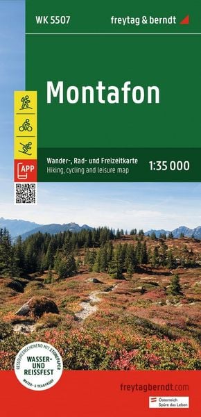 Produktbild: Freytag & berndt Wanderkarte WK 5507 Montafon 1:35.000
