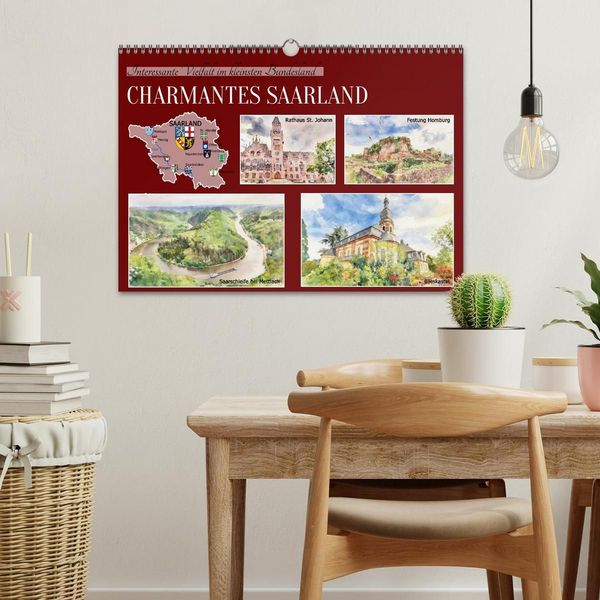 Produktbild: Charmantes Saarland (Wandkalender 2027 DIN A3 quer), CALVENDO Monatskalender