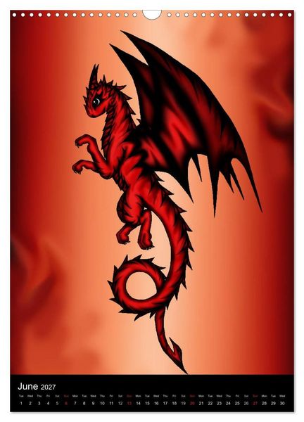 Produktbild: Dragons (Wall Calendar 2027 DIN A3 portrait), CALVENDO 12 Month Wall Calendar