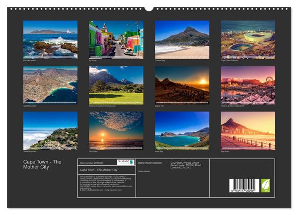 Produktbild: Cape Town - The Mother City (High Quality Premium Wall Calendar 2026 DIN A2 landscape),CALVENDO 12 Month Wall Calendar