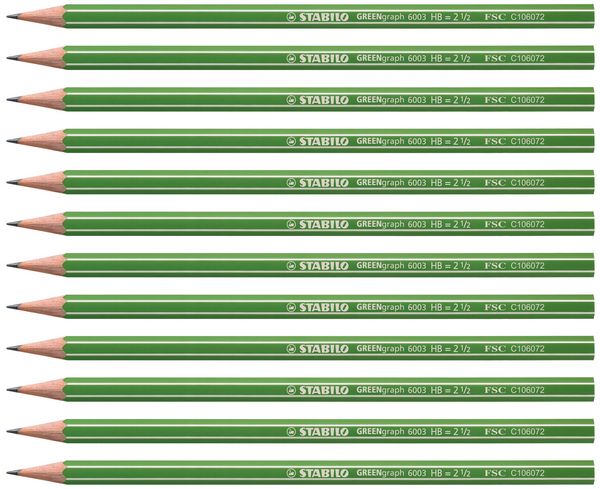Produktbild: STABILO Bleistift GREENgraph oGummi gr