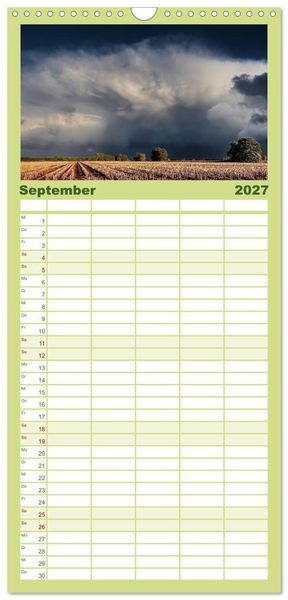 Produktbild: Familienplaner 2027 - Unser Land im Norden mit 5 Spalten (Wandkalender, 21 x 45 cm) CALVENDO
