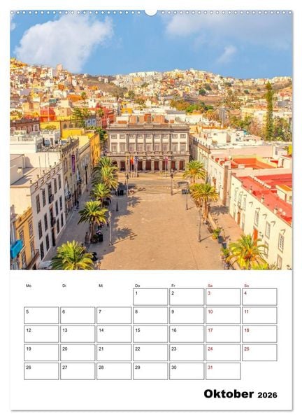 Produktbild: Las Palmas - ein traumhaftes Reiseziel (hochwertiger Premium Wandkalender 2026 DIN A2 hoch), Kunstdruck in Hochglanz