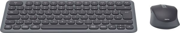 Produktbild: Hama WKM-500 Bluetooth&reg; Tastatur, Maus-Set Deutsch, QWERTZ Schwarz