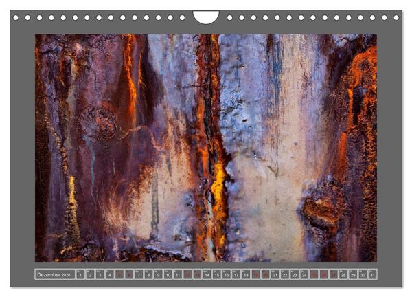 Produktbild: Rost - &Auml;sthetik der Verg&auml;nglichkeit (Wandkalender 2026 DIN A4 quer), CALVENDO Monatskalender