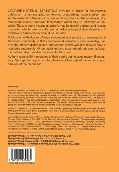 Produktbild: Estimation and Analysis of Insect Populations