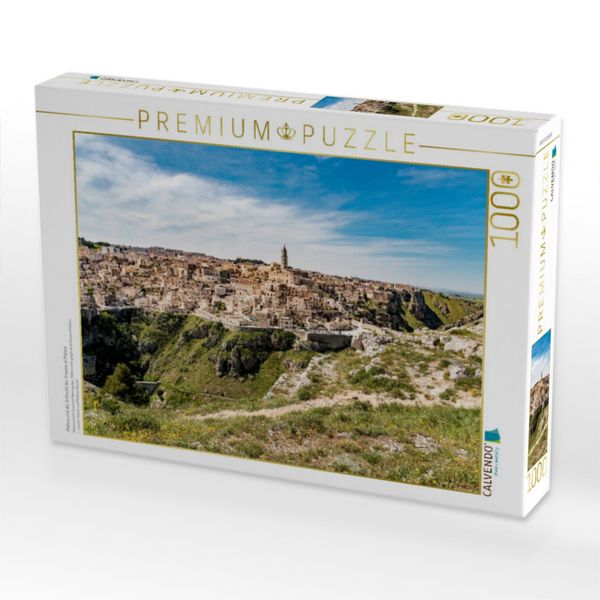 Produktbild: CALVENDO Puzzle Matera und die Schlucht der Gravina di Matera | 1000 Teile Lege-Gr&ouml;&szlig;e 64x48cm Foto-Puzzle f&uuml;r gl&uuml;ckliche Stunden