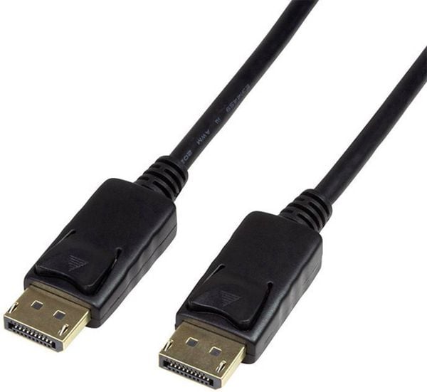 LogiLink DisplayPort Anschlusskabel DisplayPort Stecker, DisplayPort Stecker 5.00 m Schwarz CV0074  DisplayPort-Kabel