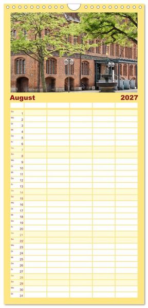 Produktbild: Familienplaner 2027 - Hannover - Momente einer Reise mit 5 Spalten (Wandkalender, 21 x 45 cm) CALVENDO
